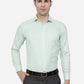 Pale Mint Dobby Slim Fit Formal Shirt | Greenfibre