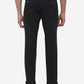 Black Solid Neo Fit Casual Trouser | Greenfibre