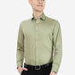 Pista Green Striped Slim Fit Party Wear Shirt | Greenfibre