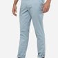 Light Blue Solid Neo Fit Casual Trouser | Greenfibre