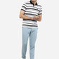 Light Blue Solid Neo Fit Casual Trouser | Greenfibre