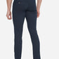 Navy Blue Solid Super Slim Fit Casual Trouser | Greenfibre