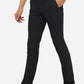 Black Solid Super Slim Fit Casual Trouser | Greenfibre