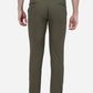 Olive Green Solid Super Slim Fit Casual Trouser | Greenfibre