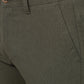 Olive Green Solid Super Slim Fit Casual Trouser | Greenfibre