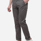 Light Grey Solid Super Slim Fit Casual Trouser | Greenfibre