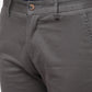 Light Grey Solid Super Slim Fit Casual Trouser | Greenfibre