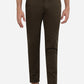 Brown Solid Neo Fit Casual Trouser | Greenfibre