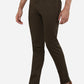 Brown Solid Neo Fit Casual Trouser | Greenfibre