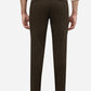 Brown Solid Neo Fit Casual Trouser | Greenfibre