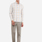 Light Grey Solid Slim Fit Casual Trouser | Greenfibre