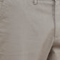 Light Grey Solid Slim Fit Casual Trouser | Greenfibre