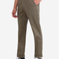 Grey Solid Slim Fit Casual Trouser | Greenfibre