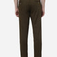 Brown Solid Slim Fit Casual Trouser | Greenfibre