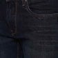 Dark Blue Washed Narrow Fit Jeans | Greenfibre