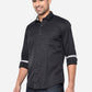 Ebony Grey Solid Smart Fit Casual Shirt | Greenfibre