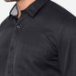 Ebony Grey Solid Smart Fit Casual Shirt | Greenfibre