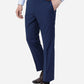 Blue Solid Slim Fit Formal Trouser | Greenfibre