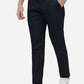 Navy Blue Solid Neo Fit Casual Trouser | Greenfibre