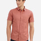 Canyon Clay Solid Slim Fit Semi Casual Shirt | Greenfibre