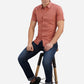 Canyon Clay Solid Slim Fit Semi Casual Shirt | Greenfibre