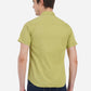 Linden Green Solid Slim Fit Semi Casual Shirt | Greenfibre