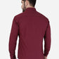 Maroon Solid Smart Fit Semi Casual Shirt | Greenfibre