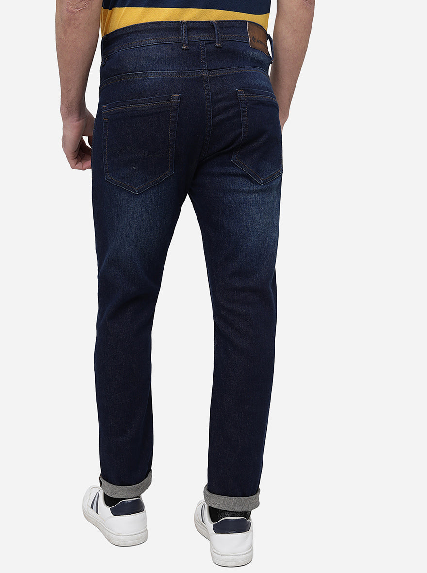 Denim Blue Washed Urban Fit Jeans | Greenfibre