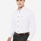 White Solid Slim Fit Party Wear Shirt | Greenfibre