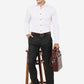 White Solid Slim Fit Party Wear Shirt | Greenfibre