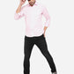 Cradle Pink Solid Slim Fit Semi Casual Shirt | Greenfibre