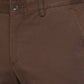 Brown Solid Slim Fit Casual Trouser | Greenfibre