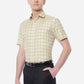 Golden  Checked Regular Fit Formal Shirt | Greenfibre