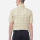 Golden  Checked Regular Fit Formal Shirt | Greenfibre