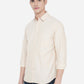 Beige Solid Slim Fit Semi Casual Shirt | Greenfibre