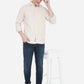 Beige Solid Slim Fit Semi Casual Shirt | Greenfibre