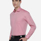 Pink & Blue Printed Regular Fit Formal Shirt | Greenfibre