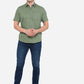 Olive Green Printed Smart Fit Casual Shirt | Greenfibre