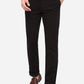 Black Solid Slim Fit Casual Trouser | Greenfibre