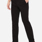 Black Solid Slim Fit Casual Trouser | Greenfibre