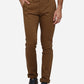 Brown Solid Super Slim Fit Casual Trouser | Greenfibre