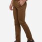 Brown Solid Super Slim Fit Casual Trouser | Greenfibre