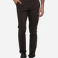 Lash Brown Solid Super Slim Fit Casual Trouser | Greenfibre