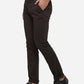 Lash Brown Solid Super Slim Fit Casual Trouser | Greenfibre