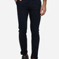 Navy Blue Solid Super Slim Fit Casual Trouser | Greenfibre