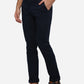 Navy Blue Solid Super Slim Fit Casual Trouser | Greenfibre