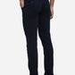 Navy Blue Solid Super Slim Fit Casual Trouser | Greenfibre