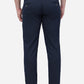 Navy Blue Solid Super Slim Fit Casual Trouser | Greenfibre