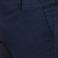 Navy Blue Solid Super Slim Fit Casual Trouser | Greenfibre