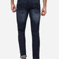 Denim Blue Washed Straight Fit Jeans | Greenfibre